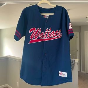 Rusty Wallace #2 baseball jersey. Navy Size Medium.